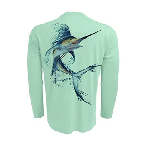 Fiskekläder 2021 Custom Sublimation Ny turnering Fiskeskjortor UV-skydd 50+ långärmad herrtröja Andas
