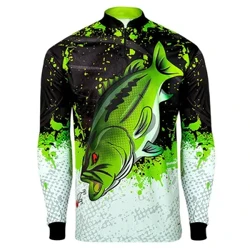 Dillad Pysgota Gwrth-UV Gyda Crysau Pysgota Diogelu'r Haul Sychu'n Gyflym 2023 Jerseys Pysgota Dynion Gwerthu Poeth