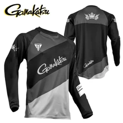 2020 Quick Dry Kalastusvaatteet Ulkona Hengittävä Downhill Jersey Kalastuspaidat Anti UV Urheiluvaatteet Pitkähihainen Kalastuspaita