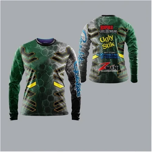 Geansaithe Iascaireachta Unisex Muinchille Fada Uv Cosaint Rothaíocht Sléibhe Glas Geirsí Rothaíochta Glasa