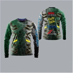 Geansaithe Iascaireachta Unisex Muinchille Fada Uv Cosaint Rothaíocht Sléibhe Glas Geirsí Rothaíochta Glasa