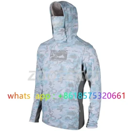 Léine Iascaireachta Cochaillín Fada Muinchille Samhraidh Éadaí Fearas Iascaireachta Camisa De Pesca Breathable Uv Protection Slatiascaireacht Éadaí Geirsí