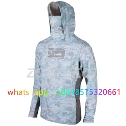 Kemeja Memancing Hoodie Musim Panas Lengan Panjang Pakaian Memancing Camisa De Pesca Bernapas Perlindungan Uv Angling Jersey Pakaian