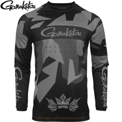 2024 Éadaí Iascaireachta Gamakatsu Lasmuigh an tSamhraidh Nua Léine Iascaireachta um Chosaint Ghrian-Thriomú Tapa Breathable Breathable Éadaí Iascaireachta Frith-uv