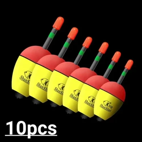 10 adet EVA Aydınlık Balıkçılık Gece Şamandıra Işık Çubuğu Köpük Plastik Bobber Deniz Kaya Balıkçılık Çarpıcı Şamandıralar Balıkçılık Aksesuarları