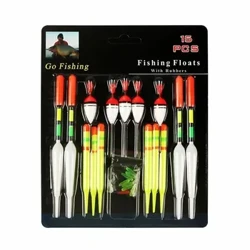 I-Fishing Float Setha i-15pc Professional Vertical Buoy ene-Glow Stick Multifunction Multifunction Lure Float Fishing Tackle For Carp Fishing Pesca