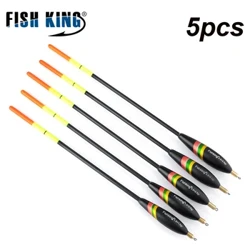 Flotteurs de pêche de taille mixte, bouée verticale Durable en bois de Paulownia, Bobber de queue de poids pour la pêche à la carpe, matériel de pêche, 4/5 pièces