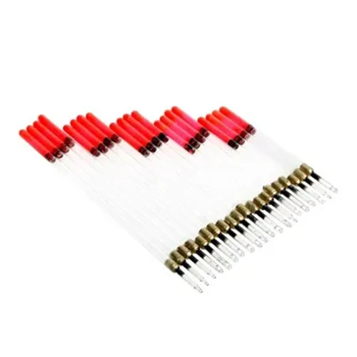 20pcs Measctha -Luchtaithe Iascaireachta Crystal Waggler Snámháin - Carbán i ngleic le Baoi Snámhphointe Uisce Iascaireachta le haghaidh Iascaireachta Bád ag Seasamh don Iascaireacht