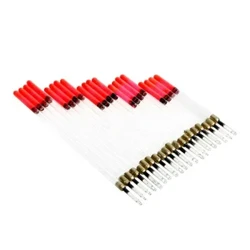 20pcs Measctha -Luchtaithe Iascaireachta Crystal Waggler Snámháin - Carbán i ngleic le Baoi Snámhphointe Uisce Iascaireachta le haghaidh Iascaireachta Bád ag Seasamh don Iascaireacht