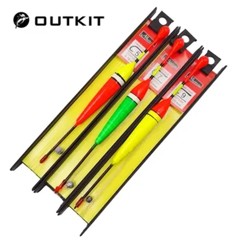 OUTKIT 3kpl/erä Karppisiima Bobber Group Fish Float -kalastusvälineet China Hook Booy Fish kelluva kärkipuku Asusteet