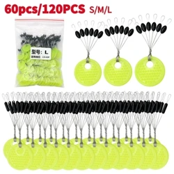 60/120ST 10/20 Gruppset Gummi Silicon Space Bönhav Karp Flugfiske Svart Gummi Oval propp Fiske Flot Fiske Bobber