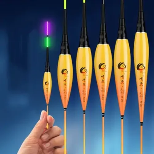 Balyk tutmak ýüzügi Elektron gijeki yşyk LED Täze gysga balykçylyk ýüzügi ýokary duýgurlyk 3-açyk açyk açyk balykçylyk esbaplary