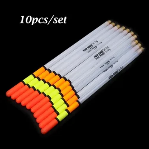 10 Chiếc 2.0/3.0G Nhựa Flotteur Phao Rõ Ràng Waggler Phao Câu Cá Nổi Thân Ống Bộ Dụng Cụ Giải Quyết Phụ Kiện Chất Lượng Cao