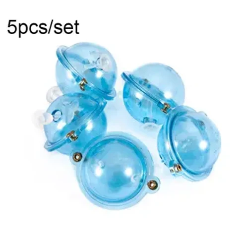 5 st/set Fiskeflotta ABS Plastbollar Vattenboll Bubbleflottor Tackle Havsfiske Utomhustillbehör Blå Röd 25/32/40/47mm