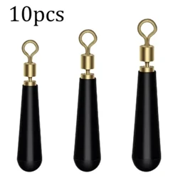 10Pcs Fishing Float Holders Fishing Float Rubber Copper Rubber Float Base Block Rotation Fish Accessories Поплавок Для Рыбалки