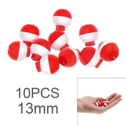 10pcs/lot 13mm / 0.51inch Fagota Iti Bobber Floats Set Malosi ABS Snap i luga o mea mumu Pa'epa'e ABS mea una'i Fa'aoloolo pa'u.