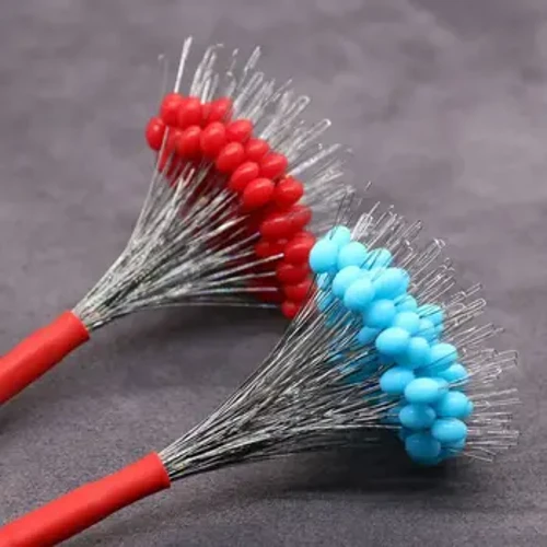 100kom/pak S/LOlive Float Ribolov Bobber Silikonski čep Red/Plave Space Bean konektor Line Resistance Pribor za ribolov