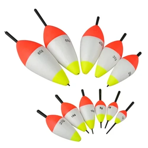 5 adet/grup Yüzdürme 1g-60g Köpük Balıkçılık Şamandıra Yüzen Şamandıra Tüp Köpük Şamandıra Boias Flotador Bobber Balıkçılık Sopa olta takımı için