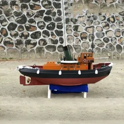1/50 Uzaktan Kumanda Buhar Römorkör Modeli Retro Gemi RC Buharlı Gemi Modeli Oyuncak Hediye Yat Römorkör Modeli Bitmiş Ürün