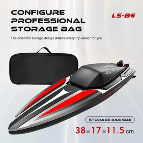 I-2.4G LS-B6 RC Isikebhe Esisheshayo Esingangeni Manzi I-Dual High Speed ​​Racing Radio Model Isikebhe sikagesi Izipho zamathoyizi zangaphandle 14+