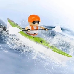 2.4G Bád RC Paddle Colorful Rámhaíochta RC Soilse faoi stiúir Long uiscedhíonach Feithiclí Iarmhéid Faoi Uisce Múnlaí Bréagáin Bád Cianrialú