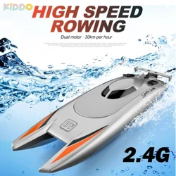 2,4G RC čln RC čln 30 KM/H 4CH vysokorýchlostný diaľkový ovládač Loď Veslovanie Vodotesné prevrátenie Reset RC pretekársky čln Motorový čln