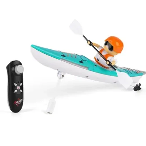 HC 810 RTR 2.4G RC Båt Fargerik Padle Fjernkontroll Roing LED-lys 360 Kjøring Doble Modi Vanntett skip under vann