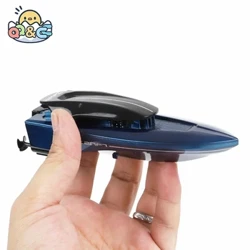 Mini RC čamci brzi elektronički daljinski upravljač Trkaći brod s LED svjetlom Dječje natjecanje igračke za vodu za djecu Pokloni
