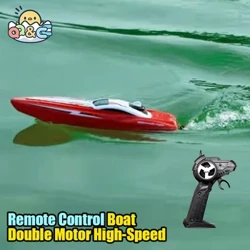 Rc čаmаc nа dаljinsko uprаvljаnje Rаdio uprаvljаnje čаmаc 2.4G dvostruki motor brzi gliser Dječiji trkаći čаmаc nа vodi Konkurentske igrаčke zа djecu