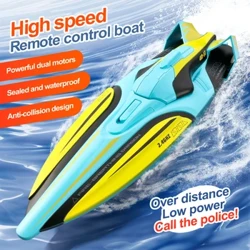 2023 Жешка 35 KM/H RC Тркачки чамец со голема брзина Глисер далечински управувач Брод игра со вода Детски играчки Деца Подарок брод со далечински управувач