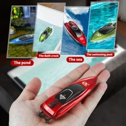 Αδιάβροχο 2,4 GHz RC Boat High Speed ​​Electric Ship Water Model with LED Lights