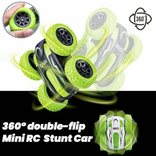 Mini Rc Stunt Car Remote Control Drift Car Flip 360 Gradd Trydan Cyflymder Uchel Teganau Plant i Fechgyn