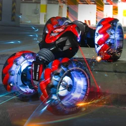 ZWN 1:12 4WD RC Car Radio Gesture Induction Music Light Stunt Remote Control Car Off-Road Control Boys Mga Laruan para sa mga Bata Mga Regalo