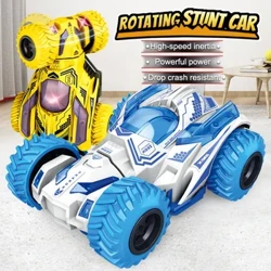 Roda papat Drive Roda Dua Sisi Inersia Dolanan Mobil Stunt Tabrakan Puter Twisting Off-Road Kendaraan Mainan Anak Model Mobil kanggo Hadiah