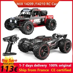 MJX 14209 14210 V2.0 Hypergo RC Car Racing Pickup Børsteløs fjernbetjening Contro Car 1/14 Off-Road Drifting High-Speed ​​Truck Legetøj Model