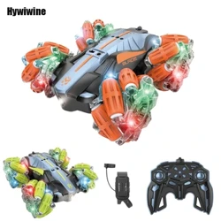 Voiture de dérive RC avec musique, lumières Led, 2.4G, gant, geste, Radio, télécommande, voitures de cascade, 4WD, jouet électrique pour enfants vs Wltoys