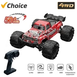 1:16 Scale Malaking RC Car 50Km/h High Speed ​​RC Cars Mga Laruan Para sa Matanda at Bata Mga Remote Control na Kotse 2.4G 4WD Off Road Monster Truck