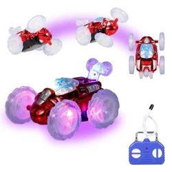 999G-27A Tegan Car Stunt Rheoli Anghysbell RC Car Tegan gyda Goleuadau LED sy'n Fflachio 360 ° Teganau Model Mini RC Tymbl Anrhegion i Blant Plant
