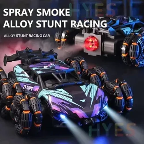 Six Wheels Rc Stunt Auto rotaļlietas Spray Twisting 1:20 6WD Flips High Speed ​​Drift Remote Control Auto Modernas rotaļlietas dāvanas brīvdienu bērniem