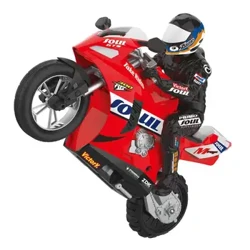 Mini Fashion HC-802 1:6 RC Remote Control Car Motorcycle Self Balance Stunt Toy Kaʻa uila uila no nā keiki Nā makana maikaʻi loa.