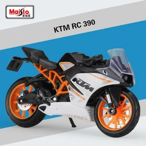 Maisto 1:18 Ktm Rc 390 Modelo de liga de simulação de motocicleta com base