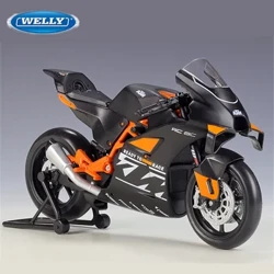 Welly 1:12 KTM RC 8C Alloy Road Racing Model Model Diecasts Metal Street Sports Model Pikipiki Uigaji Zawadi za Watoto