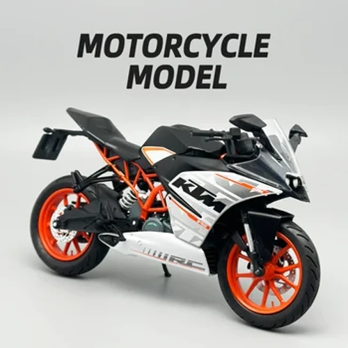 1:12 o'lchovli RC390 mototsikl lokomotiv modeli osilgan yigitning tug'ilgan kuni uchun sovg'a