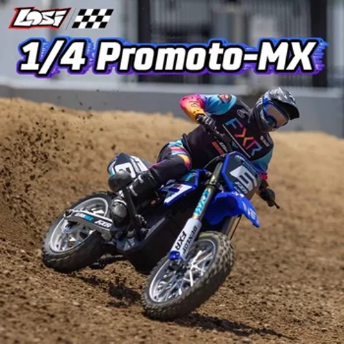 LOSI 1:4 Promoto-MX LOS06000 LOS06002 RTR 1/4 RC Simulated Electric Remote Control Modelo ng Motorsiklo Sasakyan Matanda Mga Laruan ng Bata