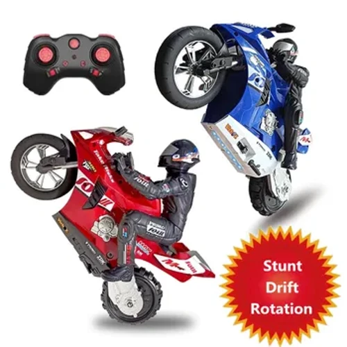 High Simulation Remote Cotrol Stunt Motorbike Drift Car With Flash Led Light 360 Degree rotation Shockproof Car RC Motorcycle To