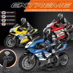 1:10 Rc motocikl velike brzine s daljinskim upravljačem Stunt Drift Snažna simulacija motora RC model motocikla Drive Racing igračke