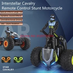 Dual-Modus-Deformation Hochgeschwindigkeits-Ferngesteuertes Motorrad 30 Min. Coole Beleuchtung und Soundeffekte 360° drehbares RC-Dreiradauto