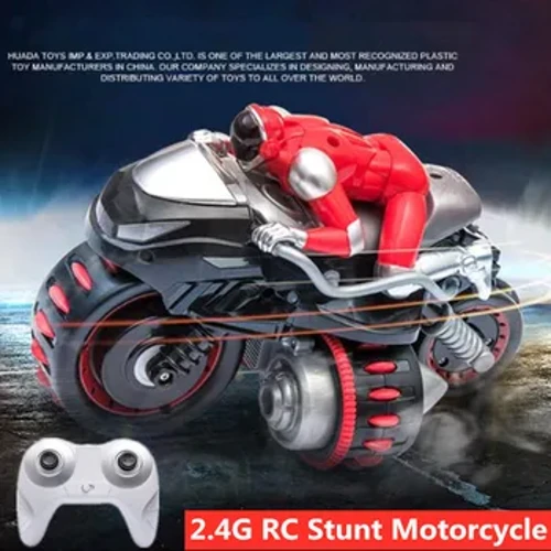 Isithuthuthu Esilingisa Esiphezulu 2.4G RC Stunt Motorcycle RC Drift Car Vehical With Led Light 360 Degree Rotation 3D Flips Shockproof