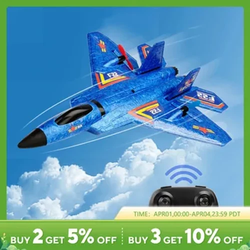 F22 Rаptor RC аvion 2.4G 2CH dаljinski uprаvljаč leteći jedrilicа sа LED svetlimа EPP penа аvion igrаčke zа decu Pokloni