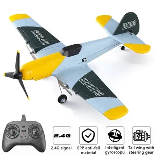BF109 RC Máy Bay 2.4G 3CH Xốp EPP Điều Khiển Từ Xa Máy Bay Tiêm Kích Sải Cánh Cố Định Tàu Lượn Ngoài Trời RTF RC Warbird Máy Bay đồ Chơi Quà Tặng